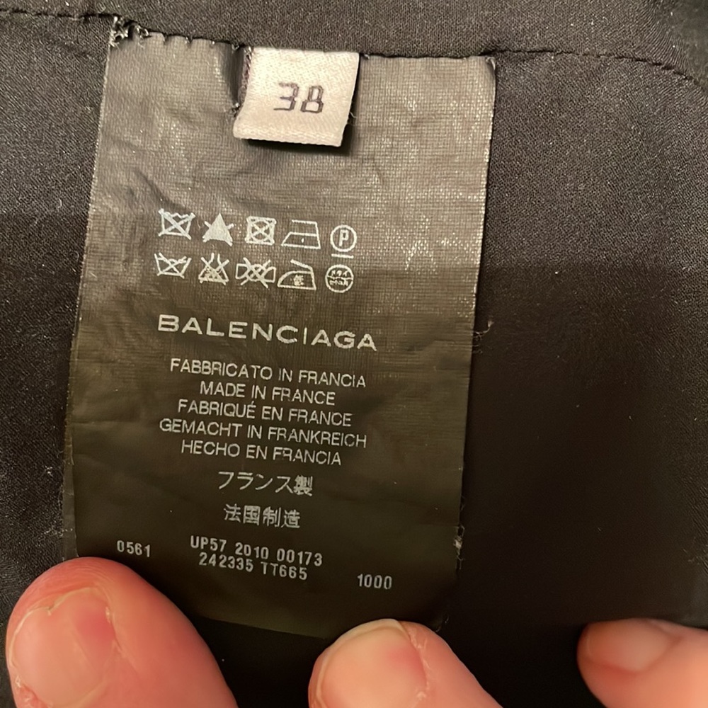 Vintage Balenciaga black leather jacket size 38 - Picture 10 of 16